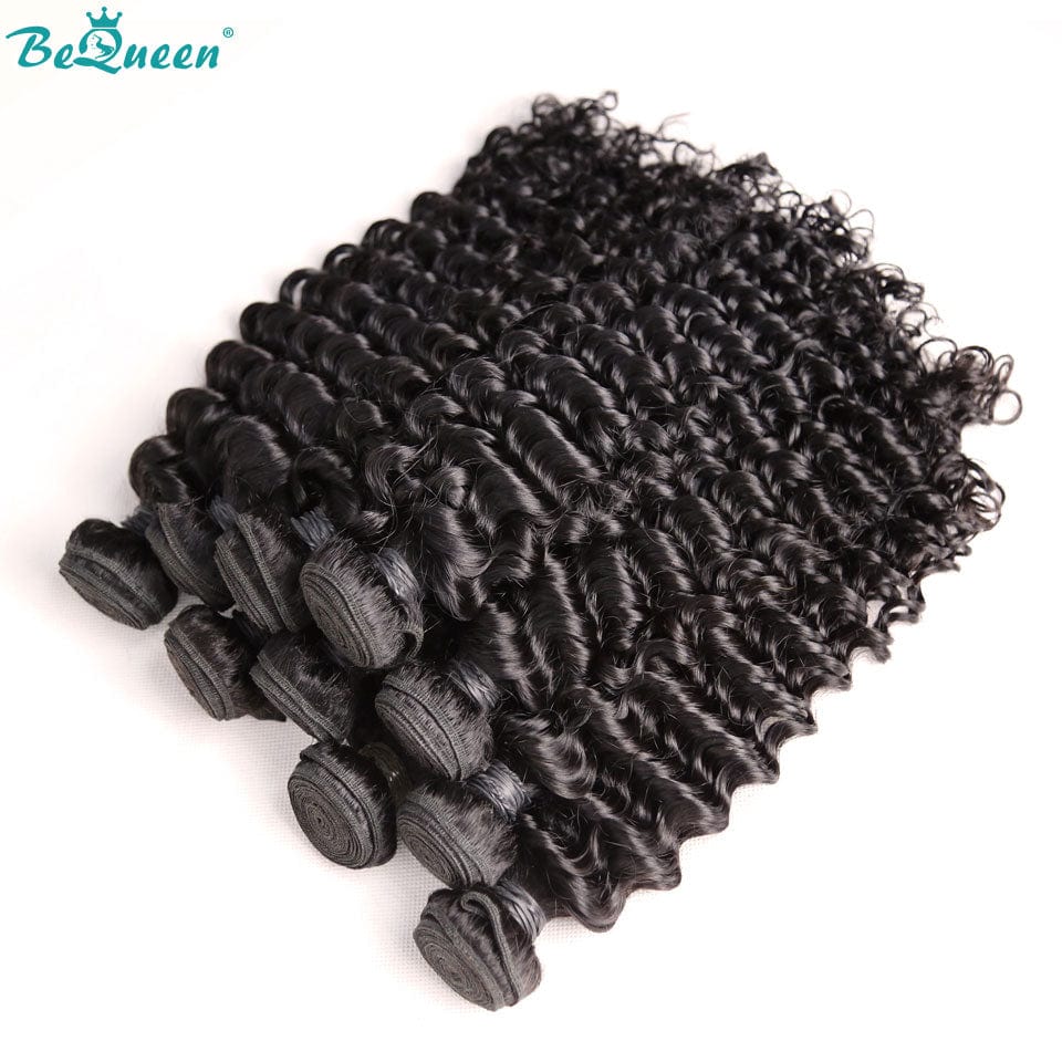 BEQUEEN 10A Deep Wave Virgin Hair Weave 100% Human Hair Extensions - Image 3