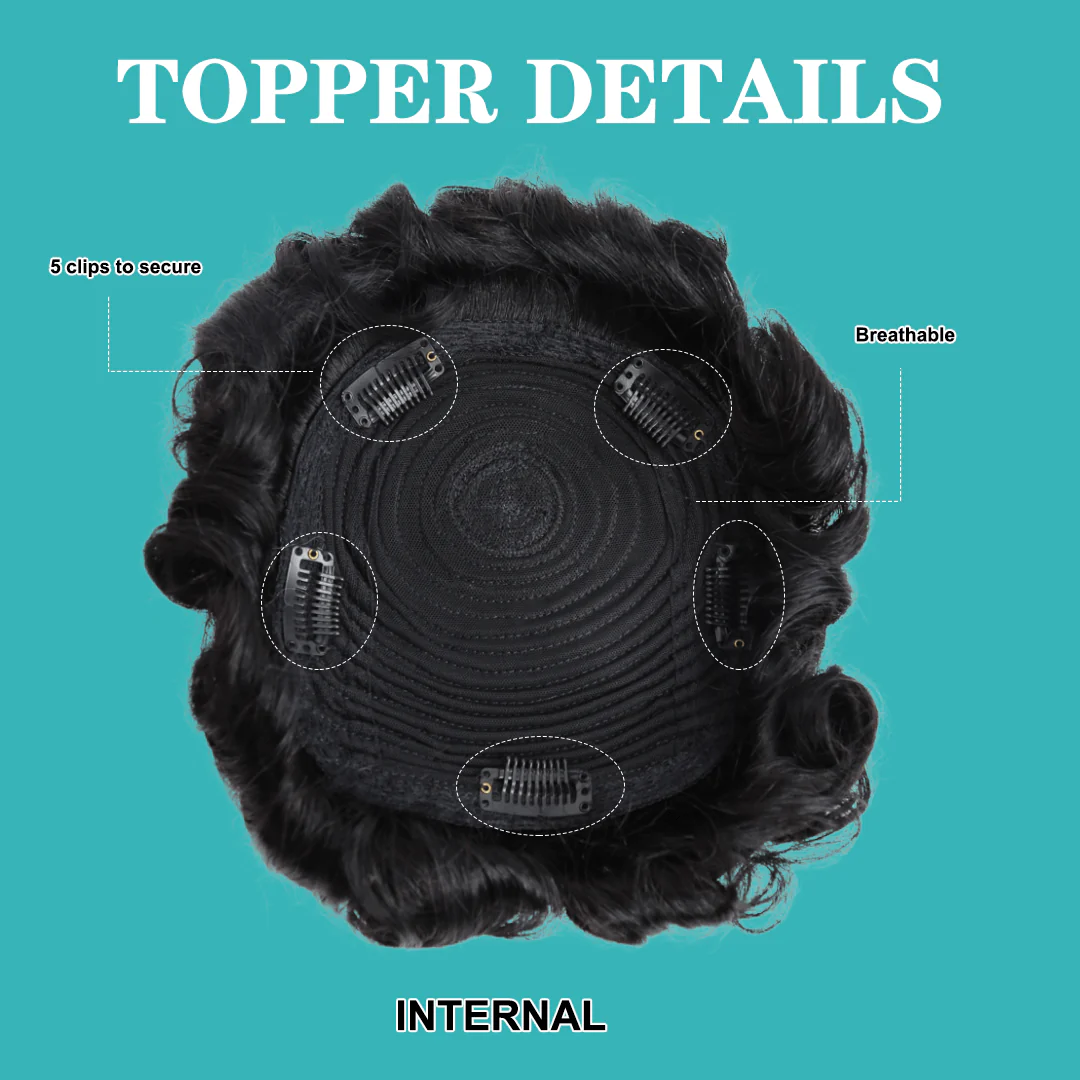 Bequeen Machine Made Natrual Black Topper - Image 4