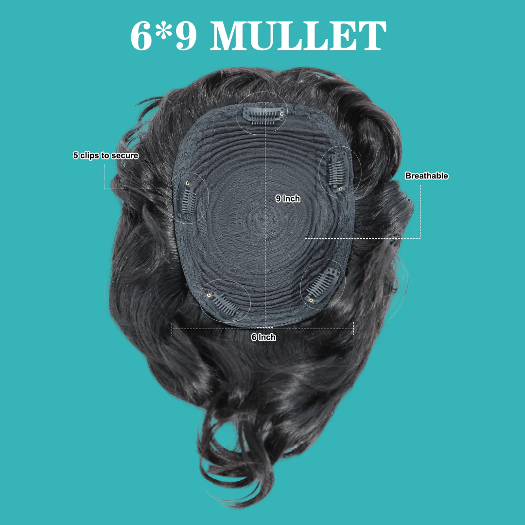 Bequeen Machine Made Mullet Topper - Image 5