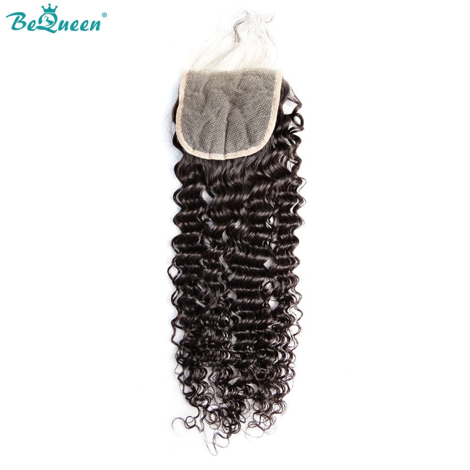 BEQUUEN 100% Virgin Hair Curly Wave HD 4x4/ 5x5 Lace Closure - Image 3
