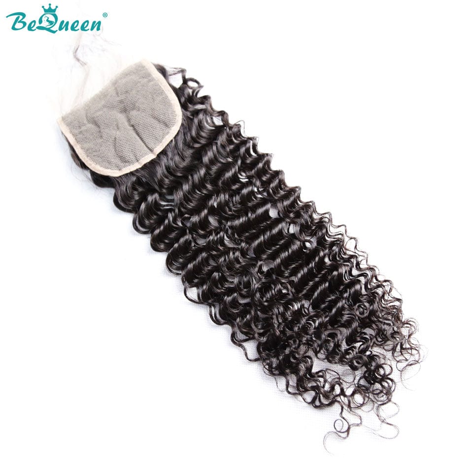 BEQUUEN 100% Virgin Hair Curly Wave HD 4x4/ 5x5 Lace Closure - Image 4