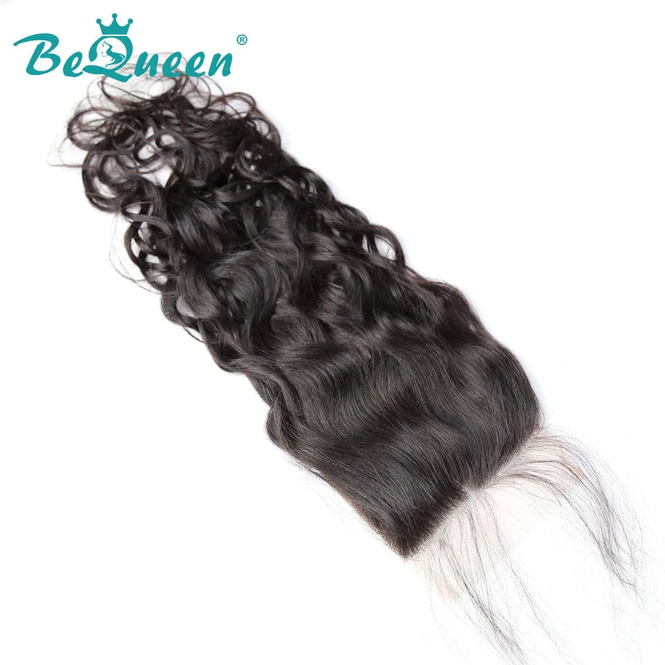 BEQUUEN 100% Virgin Hair Water Wave HD 4x4/ 5x5 Lace Closure - Image 3